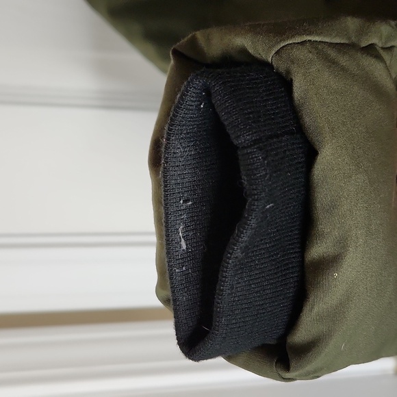 Lauren Ralph Lauren down puffer jacket army green midlength - Picture 6 of 12